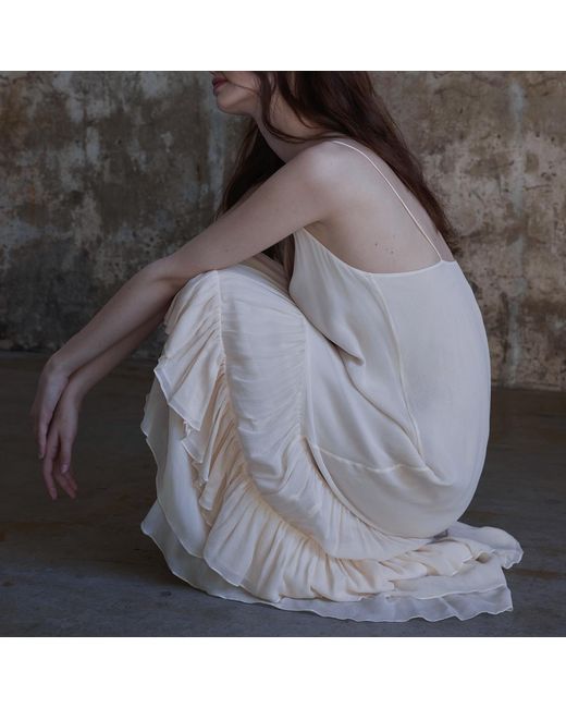 Belsize25 Natural Layers Dress – Pure Mulberry Silk Halterneck Dress