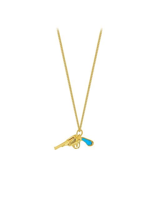 True Rocks Metallic 18K Plated & Enamel Mini Pill Pendant for men