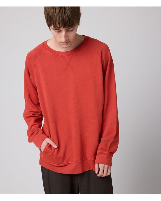 Known Supply Red Pocket Crewneck Sweatshirt