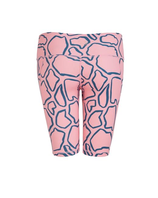 Perky Peach Pink Abstract Cycling Shorts