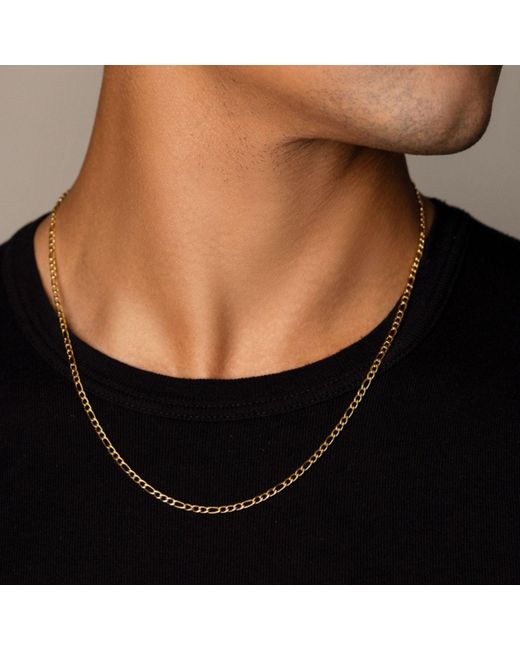 Nialaya Metallic Figaro Chain for men