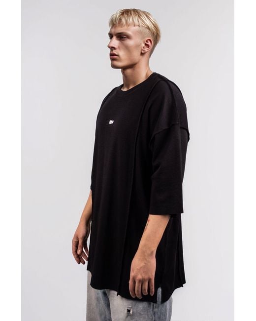 mysimplicated Black Oversized T-Shirt for men
