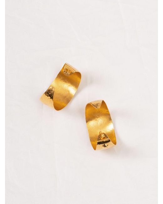 EVA REMENYI Metallic Rustic Earrings