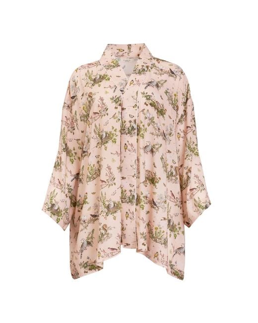 Fable England Natural Neutrals Morning Song Short Kimono