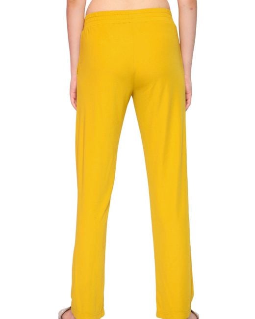 Miracles Manifester Yellow Mid-Rise Straight Leg Pants
