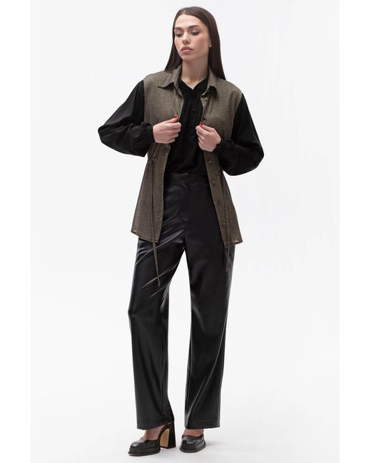Maison Bogomil Brown Drawling Glittery Vest