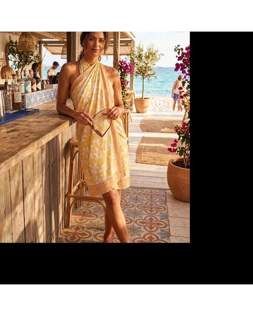 NoLoGo-chic Metallic Buttercup Tile Sarong