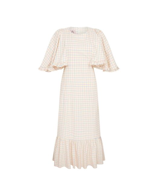 Lisa The Label Pink Romanticism Reborn Check Venetian Dress