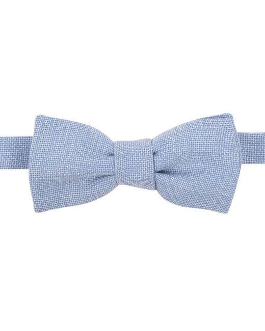 LE COLONEL Blue Arctic Italian Wool Bow Tie for men