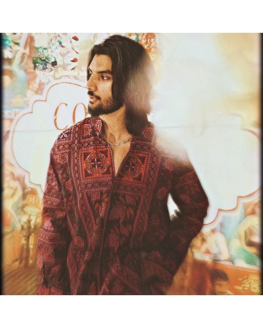 Collected Xx Purple Zung Kurta Shirt for men