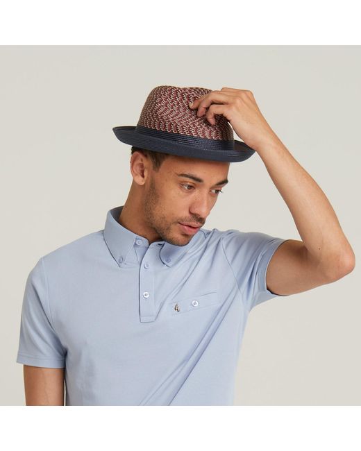 Dasmarca Hats Brown Dasmarca Enzo Copper Multi Coloured Summer Trilby Packable Hat For for men