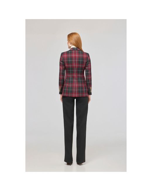 The Extreme Collection Red Tartan Check Blazer Gregor