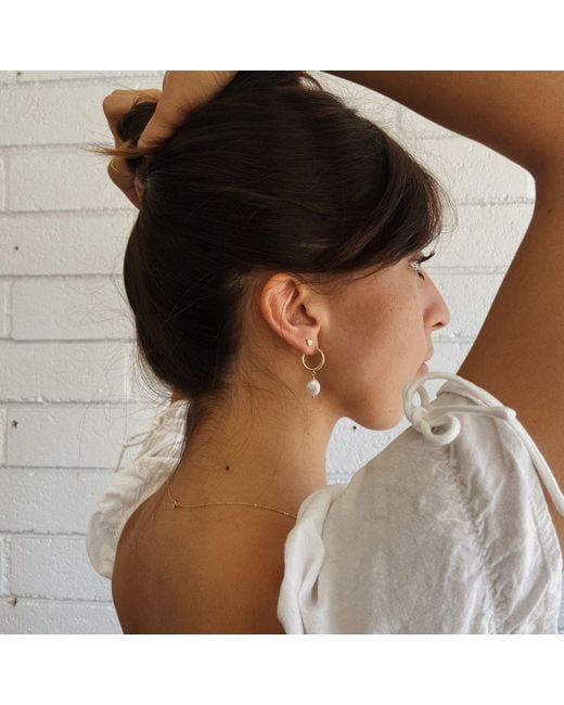 SET & STONES Metallic Adelle Hoops