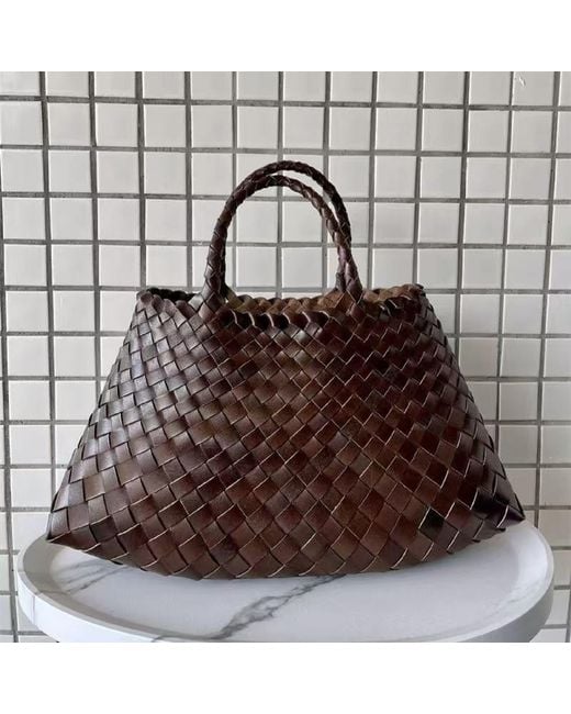 Rimini Orange Hand Woven Tote 'Adelina'