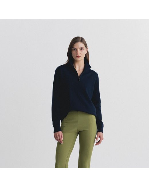 Lindsay Nicholas New York Blue Drew Sweater
