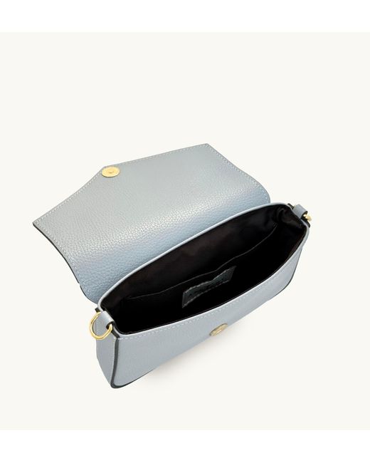 Apatchy London Blue The Munro Sky Leather Shoulder Bag