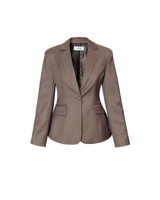 AGGI by HALEWSKI Brown Bonnie Melange X Shaped Blazer