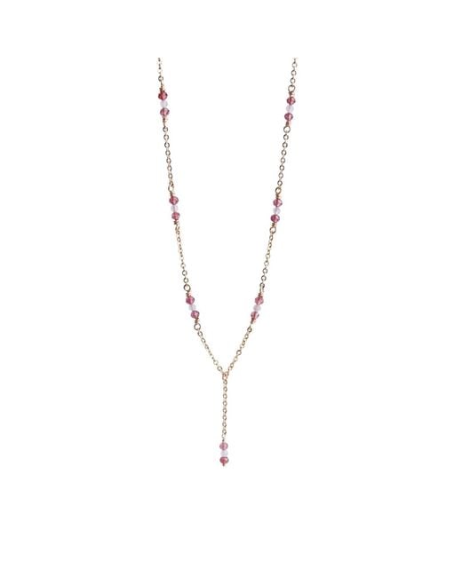 Inari Jewellery Metallic Amarus Necklace – Filled With Garnet & Quartz