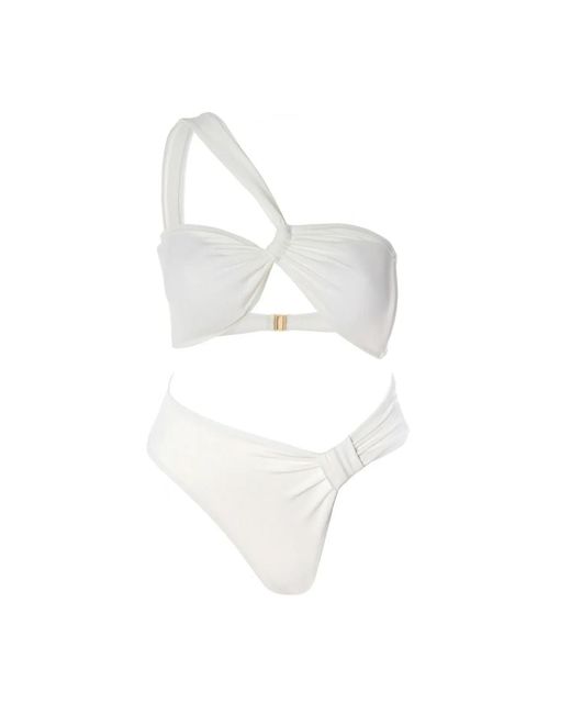 Cherina Beachwear Llc White Cacia Bikini Set