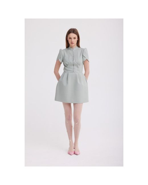 Georgette Blue Timeless Mini Dress