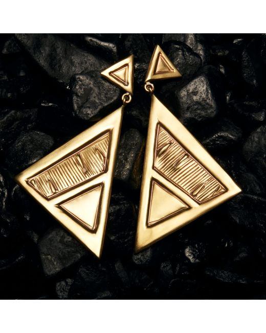 Zeworks Metallic Rays Earrings