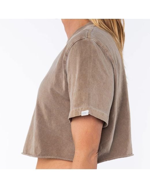 Ariko Pink Brownstone Beach Crop Tee