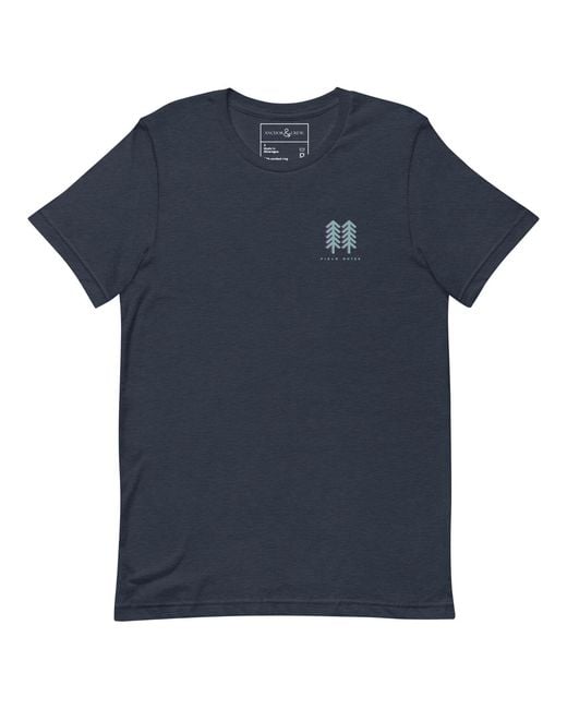 Anchor and Crew Blue One Field Notes Organic Cotton T-Shirt for men