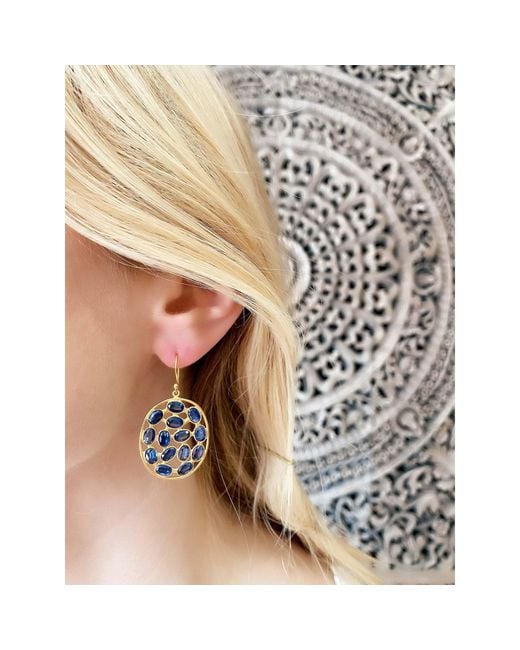 Opium Jewels Blue Oval Jali Cocktail Drops