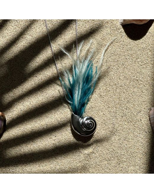 Babaloo Blue Ocean Whisper Shell Necklace