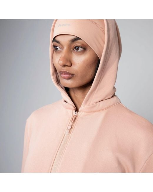Aora Athletics Natural Meraki Half Zip Hoodie