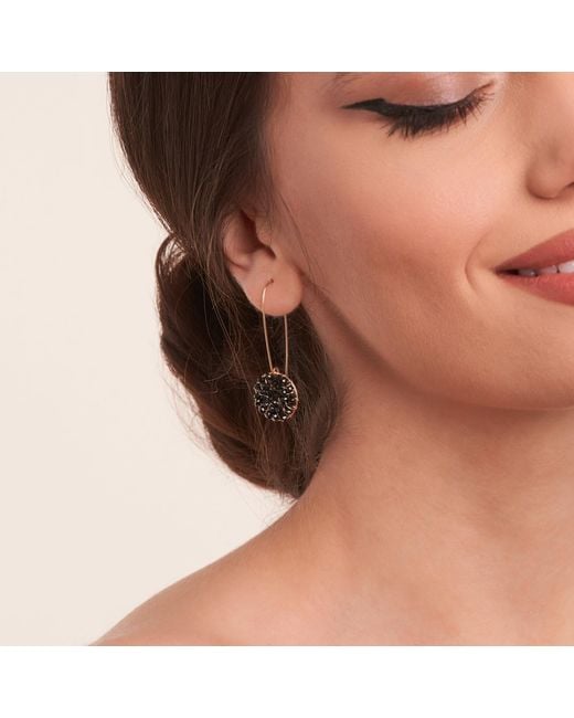 Corina Mardari Jewelry Black Tourmaline Handcrafted-Filled Earrings