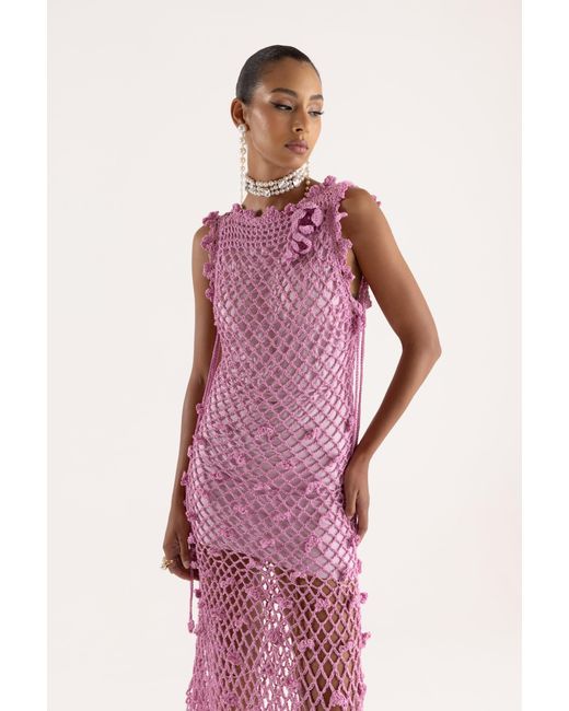 Andreeva Pink Sofia Handmade Knit Dress