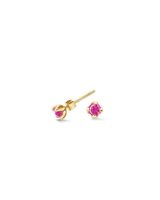 Dower & Hall Pink Tourmaline Orissa Studs