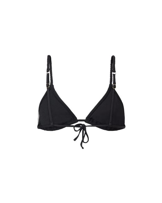 Aqva Swimwear Black Tortuga Bikini Top