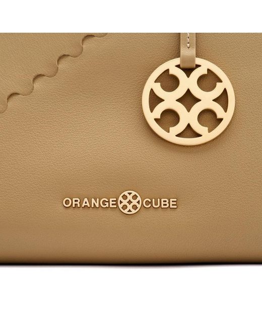 Orange Cube Natural Fortune Cookie Mini Tote