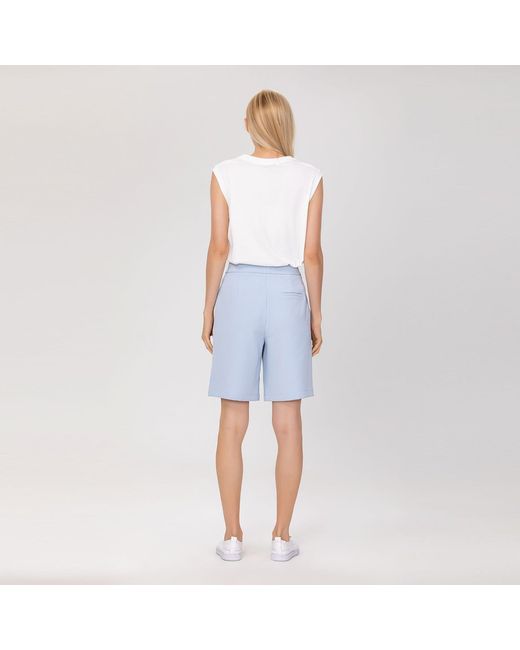 Smart and Joy Black Minimalist Bermuda Shorts