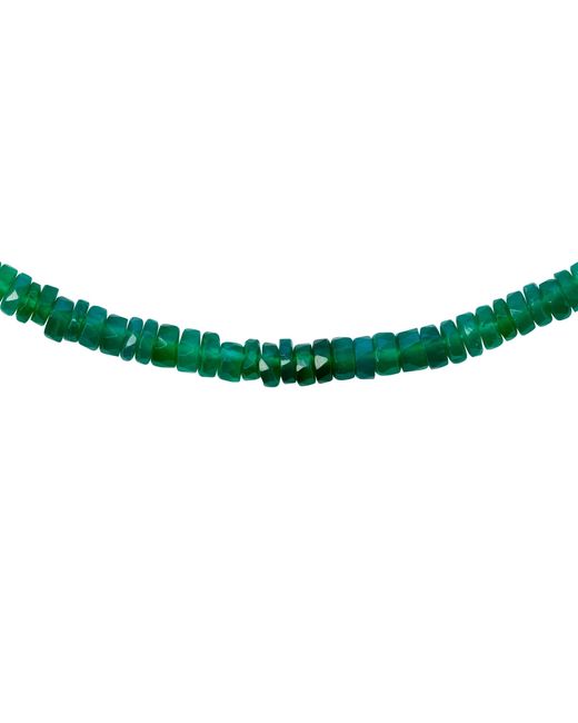 Bombyx House Green Agate Ombre Bead Necklace