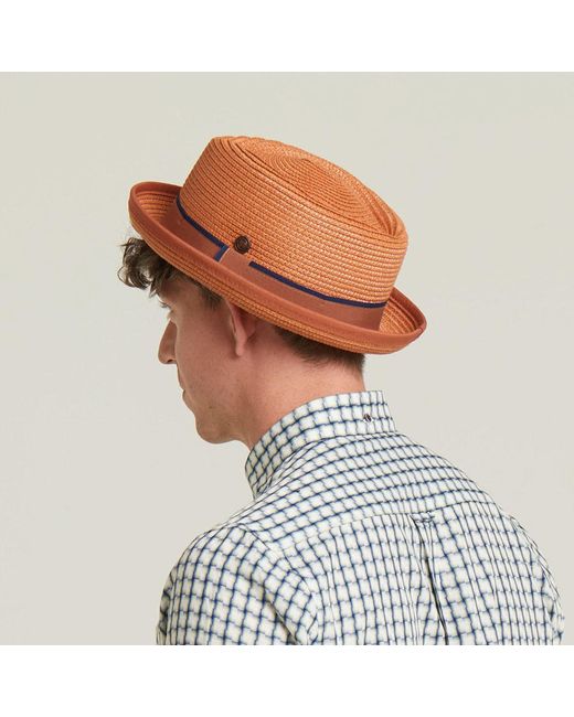 Dasmarca Hats Brown Dasmarca Durban Summer Diamond Crown Light Weight Breathable Porkpie Hat for men