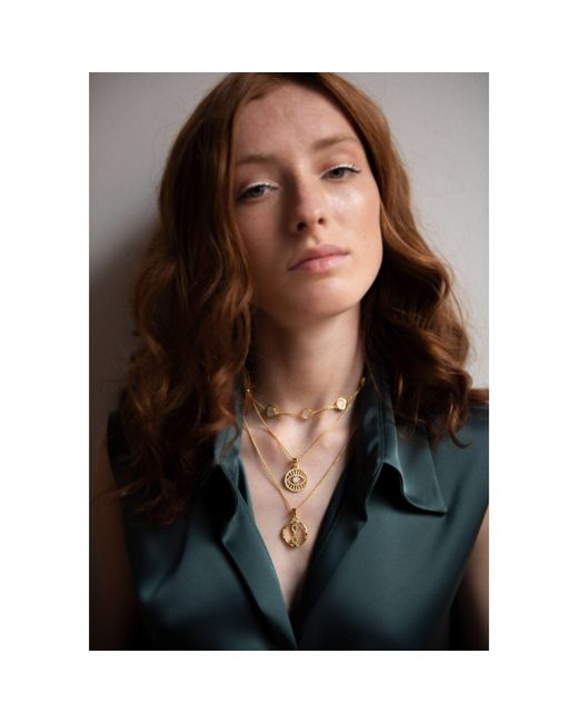Lavani Jewels Metallic Multicolored The Wolrd Necklace