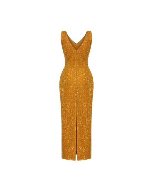 Elsava Metallic Lina Sequin Dress