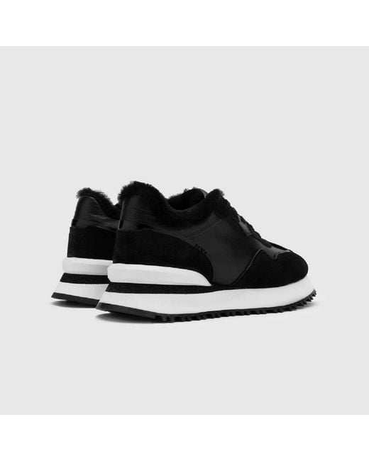 Ilvi Black Jose Suede Leather Sneaker