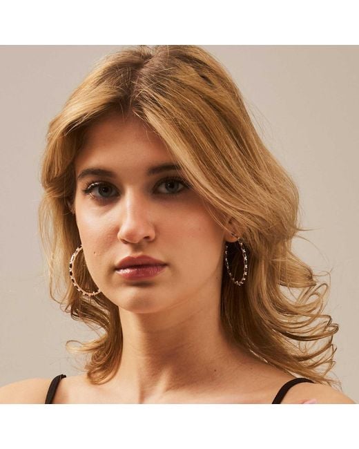 Moon London Metallic Epic Spinel Large Sterling Hoops