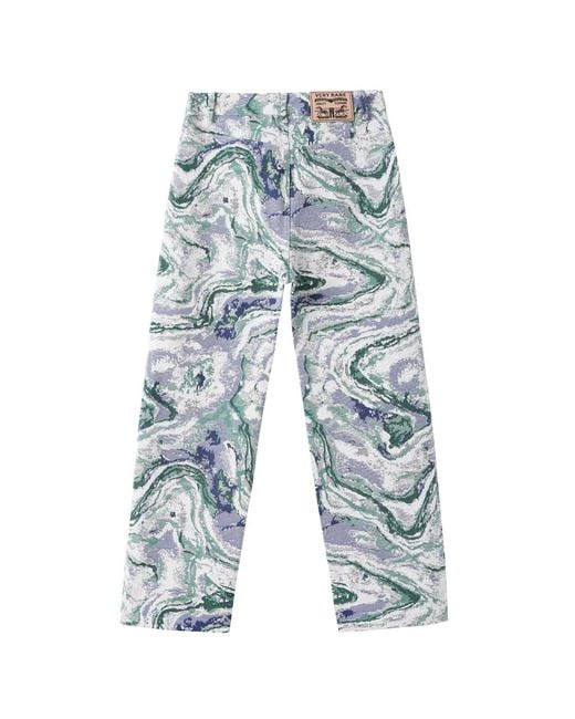 VERYRARE Blue Swirl Pants for men