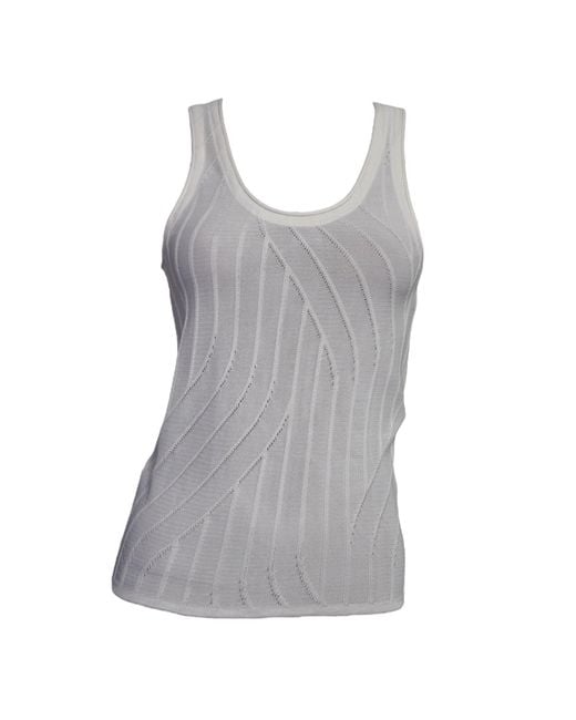 Maria Aristidou Gray Bold Tank Top
