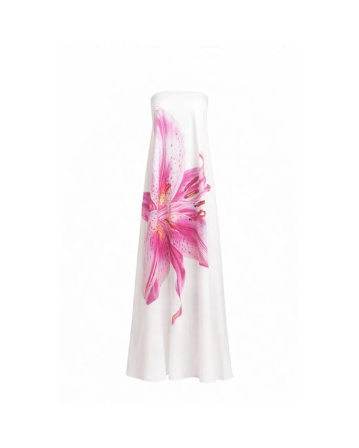 Curated Row Pink Lily Floral Maxi Dress