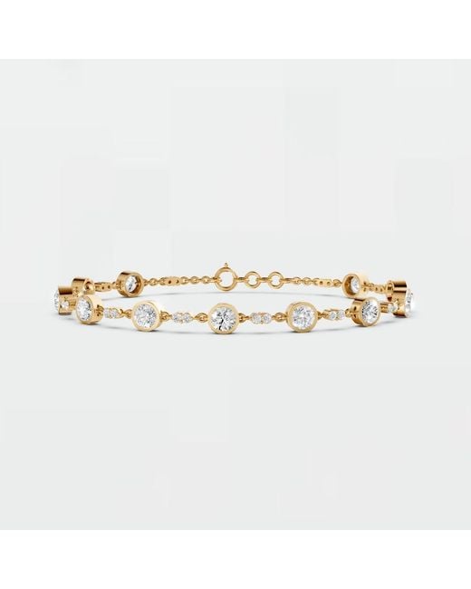 Aya Fine Jewelry Metallic 2.65 Cwt Round Lab Grown Diamond Station Bracelet