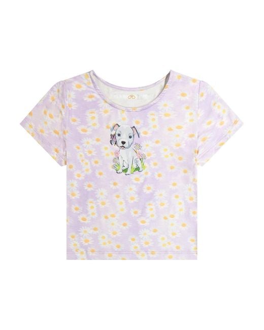 Cloud Haven Pink Daisy Pittie Tee