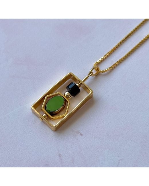 Aracheli Studio Metallic Art X Onyx Necklace