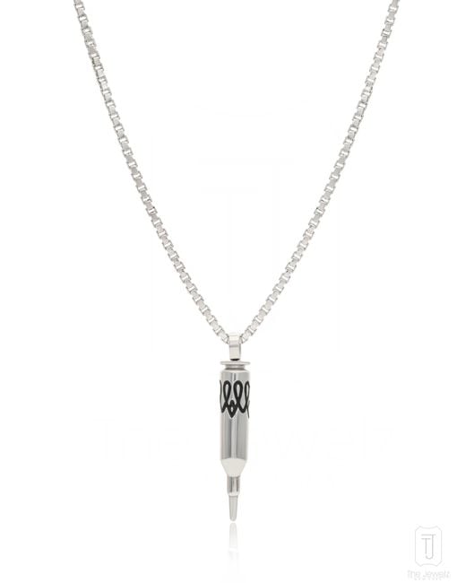 The Jewelz Metallic Vital Bullet Pendant for men