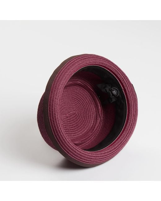 Dasmarca Hats Purple Dasmarca Rico Summer Telescope Crown Lightweight Breathable Rude-Boy Mod Porkpie Hat for men